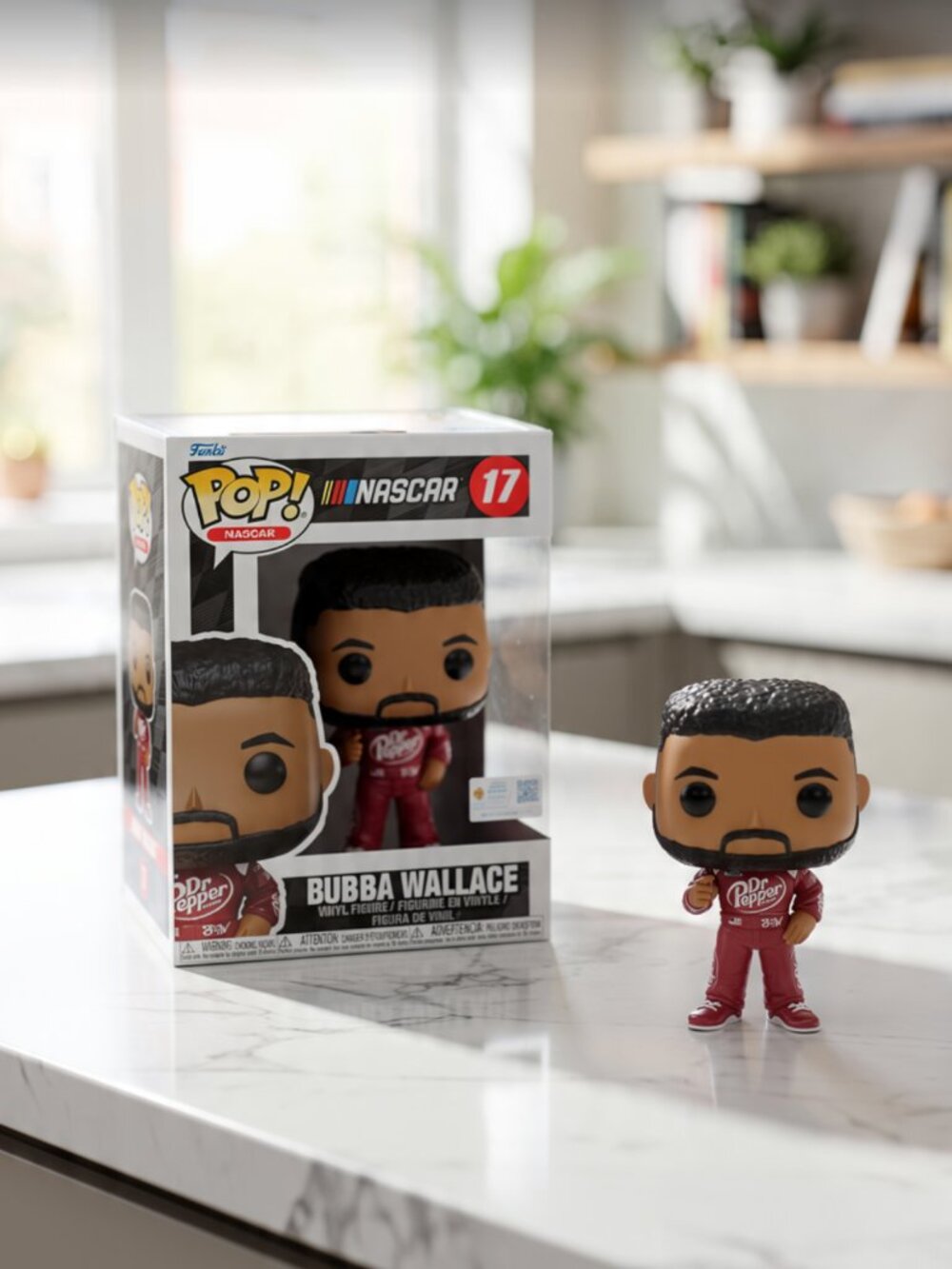 Funko Pop! NASCAR Bubba Wallace #17 Vinyl Figure